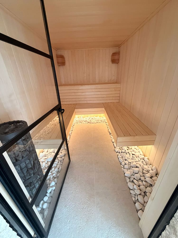 custom sauna commissioned