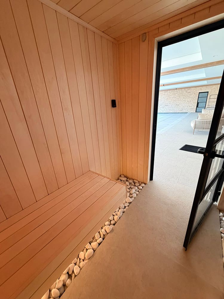 sauna floating bench