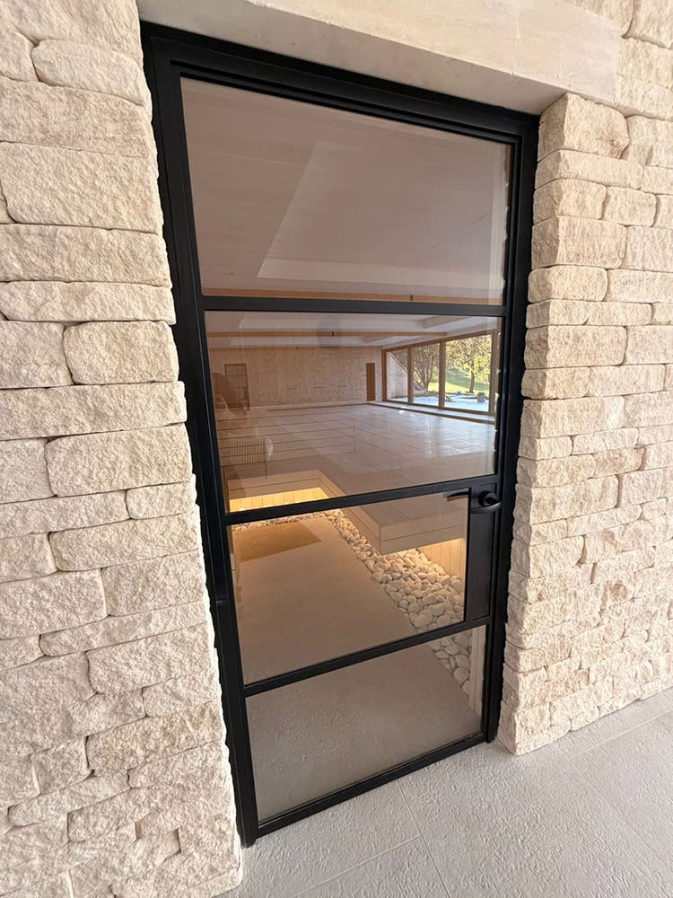 custom sauna door